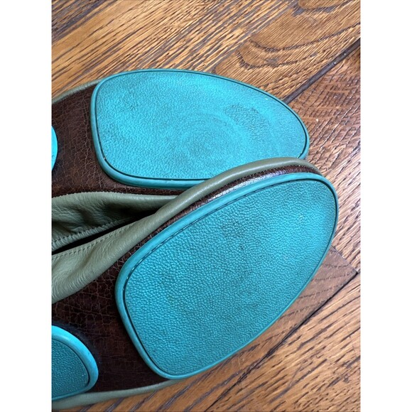 TIEKS BY GAVRIELI Olive Green Foldable Flats Size 11 Women’s Excellent Condition - Picture 11 of 11